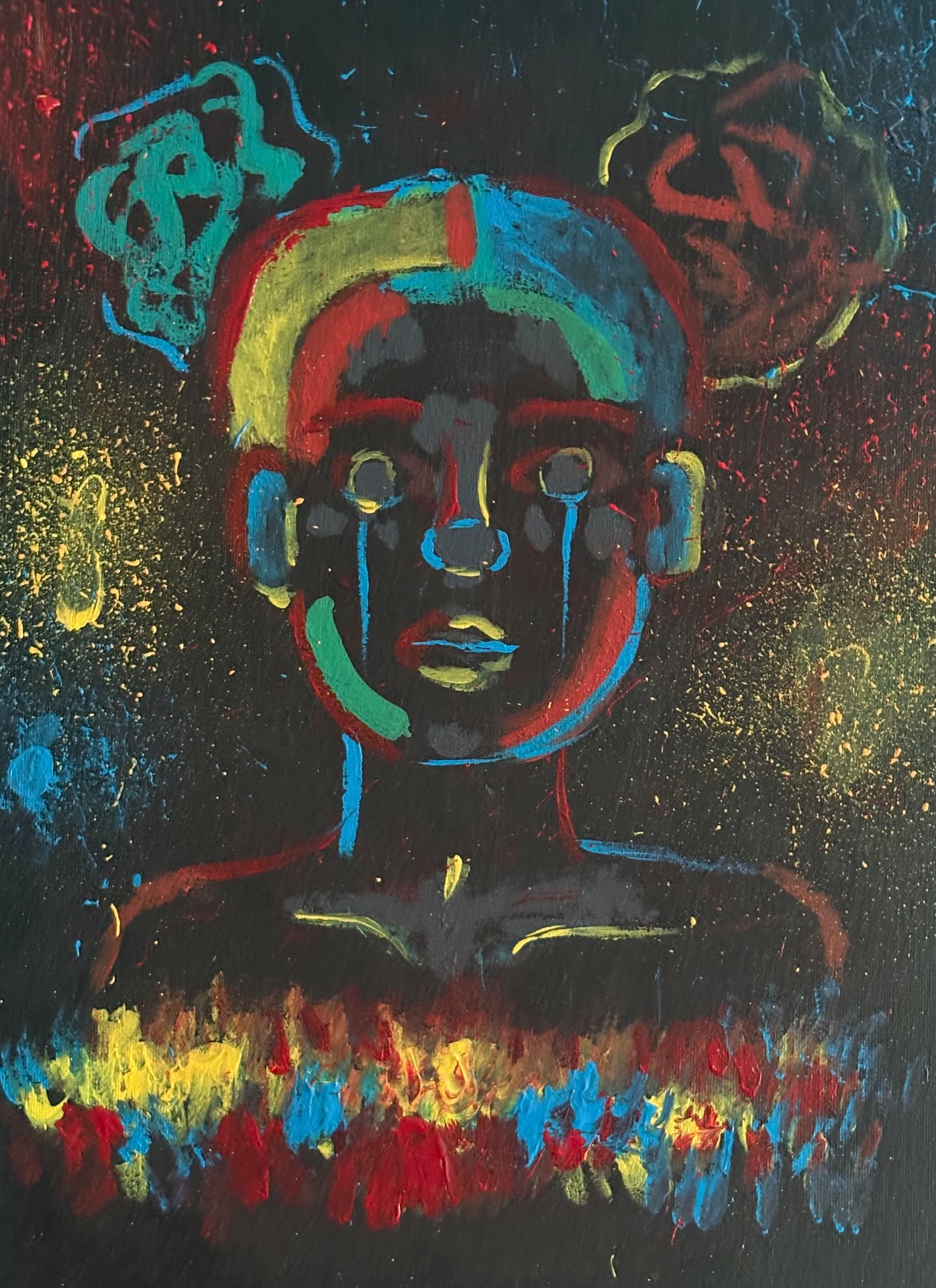 Quadro pintura acrílica surrealismo