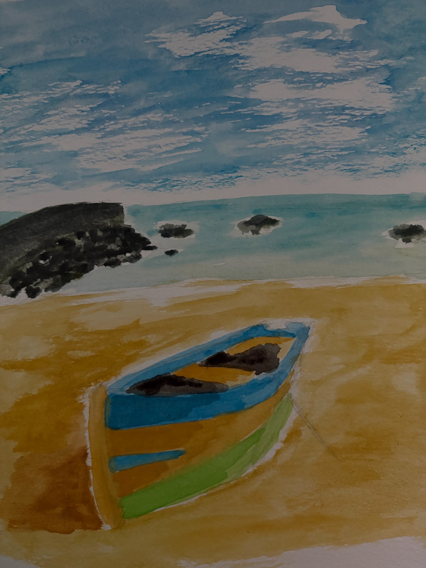 Aquarela praia